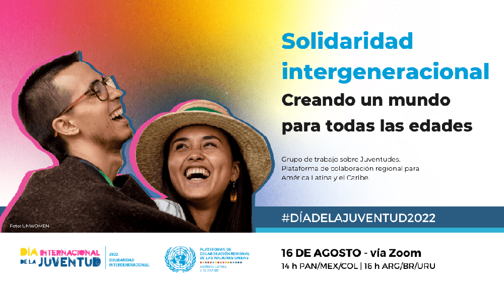 Con este webinar invitamos a sumarte al Día Internacional de la Juventud.