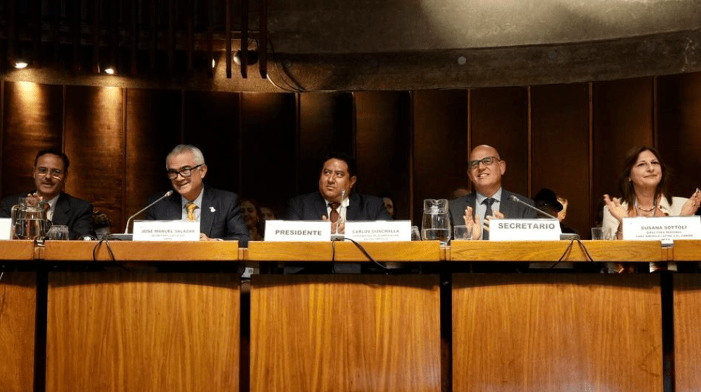 Panel de la sesión de clausura de la conmemoración de los 10 años del Consenso de Montevideo