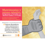 Portada del Brochure "Matrimonios y Uniones Infantiles, Tempranas y Forzadas en América Latina y el Caribe"