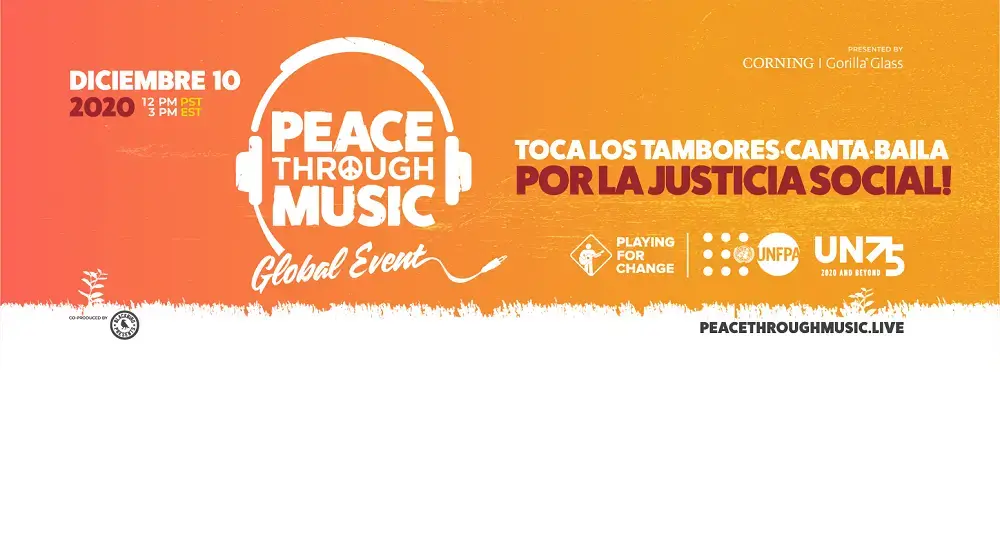 Peace Through Music: Un evento mundial en favor de la justicia social