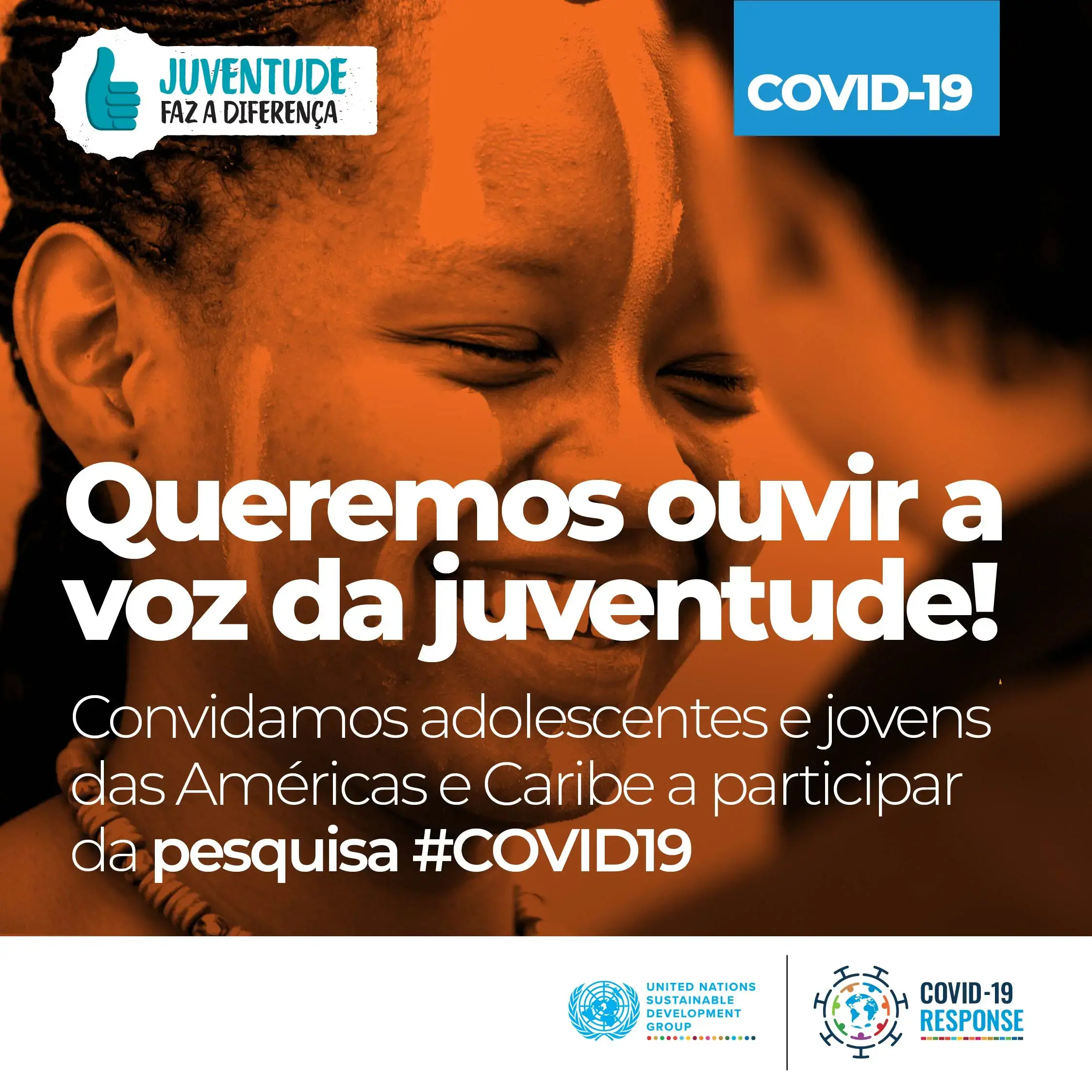 Nações Unidas lançam pesquisa para a juventude na América Latina e no Caribe no contexto da pandemia da COVID-19