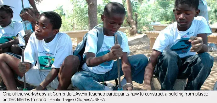 El Campamento de Día saca a Jóvenes Haitianos del Tedio de los Desplazados