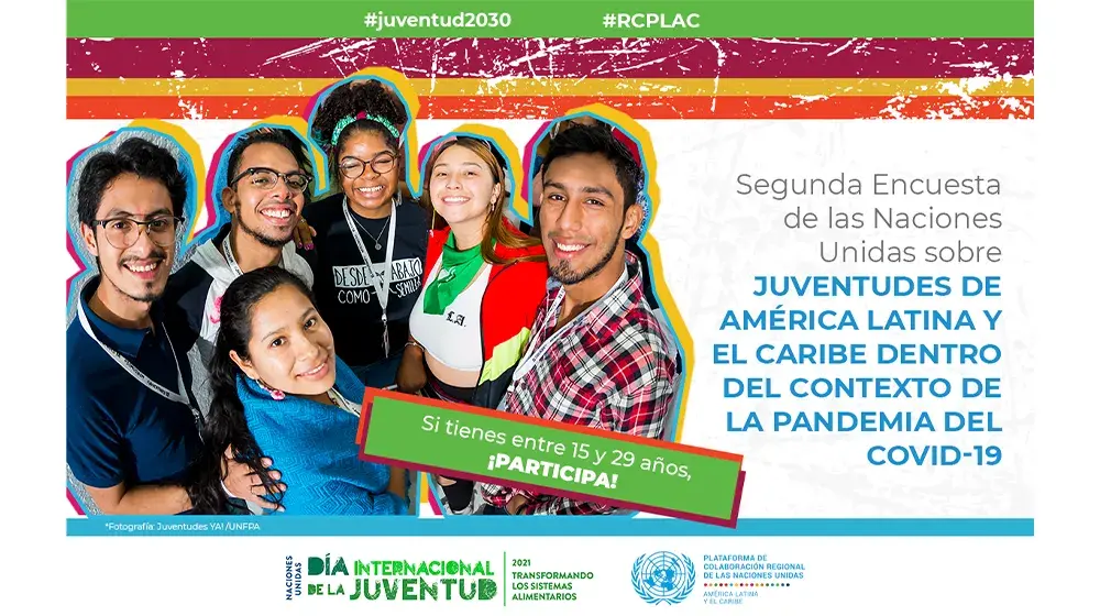 Organización de las Naciones Unidas Lanza Segunda Encuesta Dirigida a Jóvenes de América Latina y el Caribe en el Contexto de la Pandemia de COVID-19