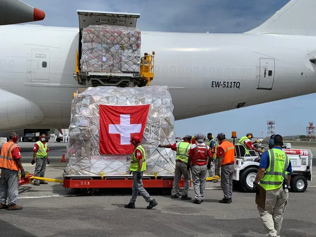 TERCER CARGAMENTO DE AYUDA HUMANITARIA LLEGA A VENEZUELA PARA CONTINUAR LUCHANDO CONTRA EL CORONAVIRUS Y SALVANDO VIDAS 