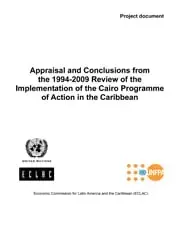 Appraisal and Conclusions from  the 1994-2009 Review of the  Implementation of the Cairo Programme  of Action in the Caribbean