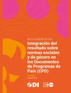 Nota Orientativa: Integración del resultado sobre normas sociales y de género en los Documentos de Programas de País