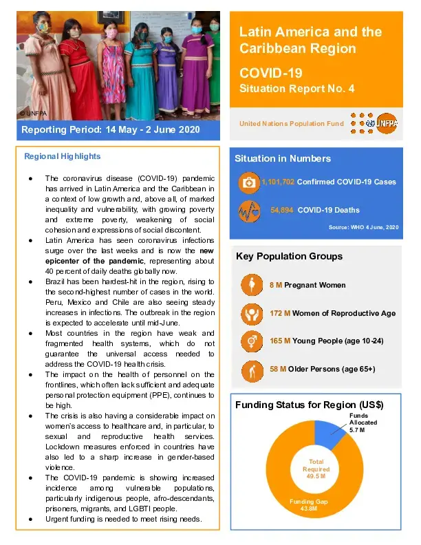 Latin America and the Caribbean Region  Situation Report No.4: COVID-19