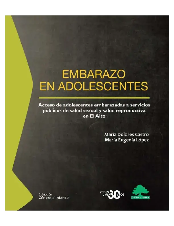 Embarazo en Adolescentes: Acceso de Adolescentes Embarazadas a Servicios Públicos de Salud Sexual y Salud Reproductiva en El Alto