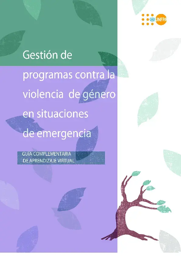 Gestion de Programas contra la Violencia de Género en Situaciones de Emergencia