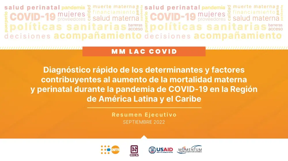 Diagnóstico rápido de los determinantes y factores contribuyentes al aumento de la mortalidad materna y perinatal durante la pandemia de COVID-19 en la región de América Latina y el Caribe