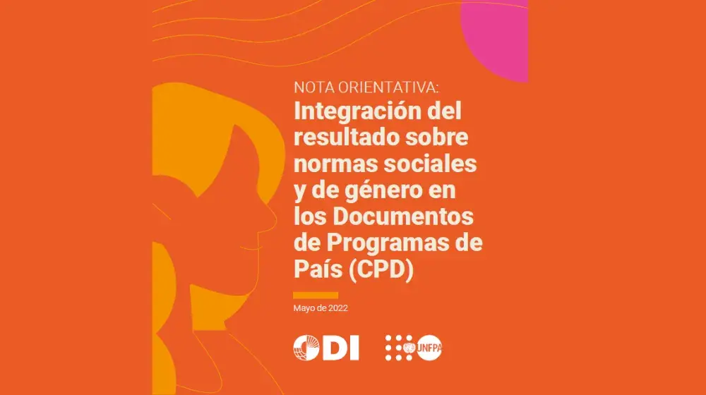 Nota Orientativa: Integración del resultado sobre normas sociales y de género en los Documentos de Programas de País