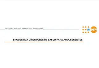 Anexo: Encuesta a directores de salud para adolescentes